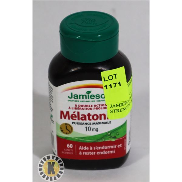 JAMIESON MELATONIN 10MG MAX STRENGTH - 60 CAPLETS