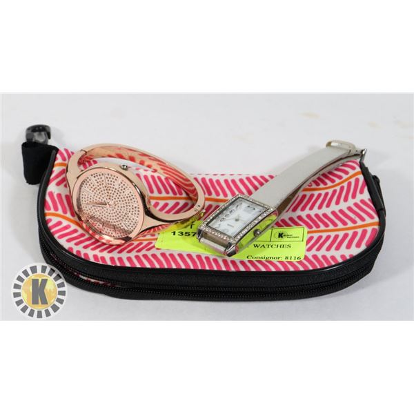 PAIR OF LADIES FANCY WATCHES TOGETHER