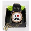 Image 1 : I LOVE MOUSTACHES WATCH