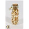 Image 1 : GLASS BOTTLE FILLED WITH GOLD FOIL