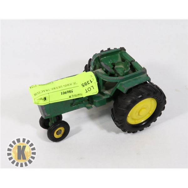 10)  VINTAGE JOHN DEERE TRACTOR TOY