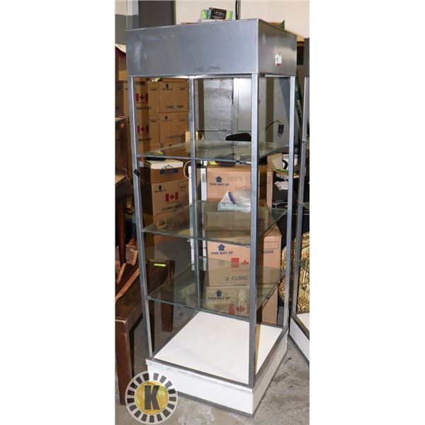 6' TALL ROLLING DISPLAY SHELVING UNIT