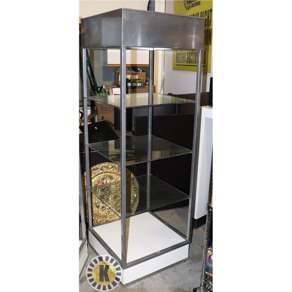 6' TALL ROLLING DISPLAY SHELVING UNIT