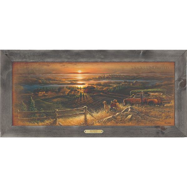 "Best Friends" Framed Wood Art