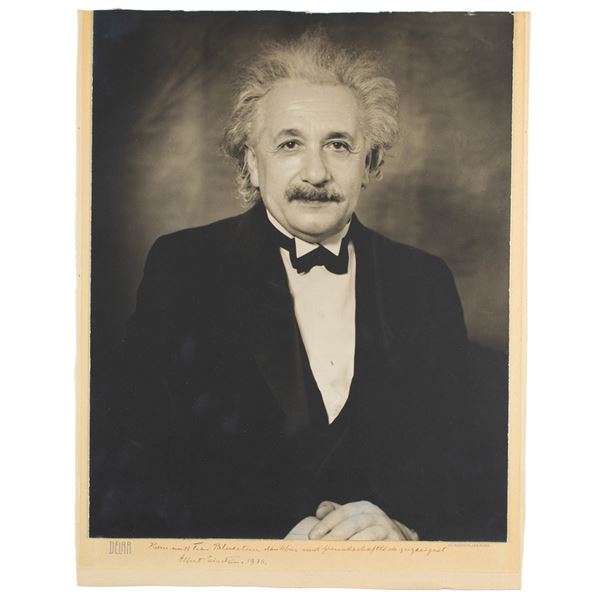 Albert Einstein Signed Photograph