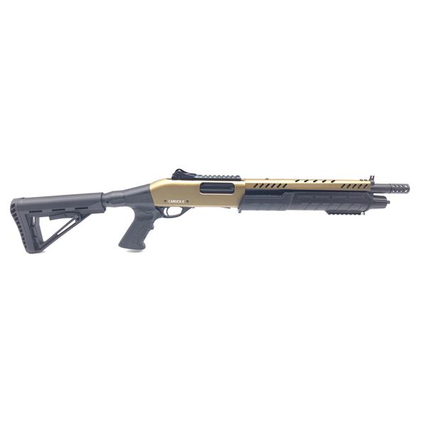 Canuck Commander Pump Action Shotgun, 14" Barrel, 12ga, 3",  Bronze, Telescoping Stock, New