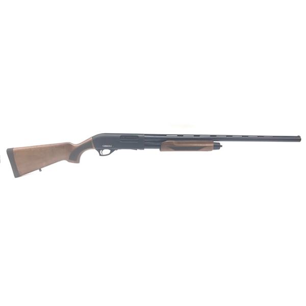 Canuck Pioneer Pump Action Shotgun, 28" Chrome Lined Barrel, 12ga 3", Walnut, New