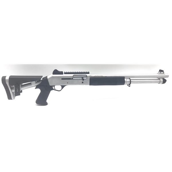 Revolution Armory Impact Rev4 Tactical Semi-Auto Shotgun, 18.5" Barrel, 12 Ga 3", Nickel, New