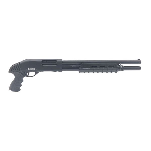 Canuck Enforcer Pump-Action Shotgun, 17" Barrel, 12 Ga 3", 3 Stocks, Blk