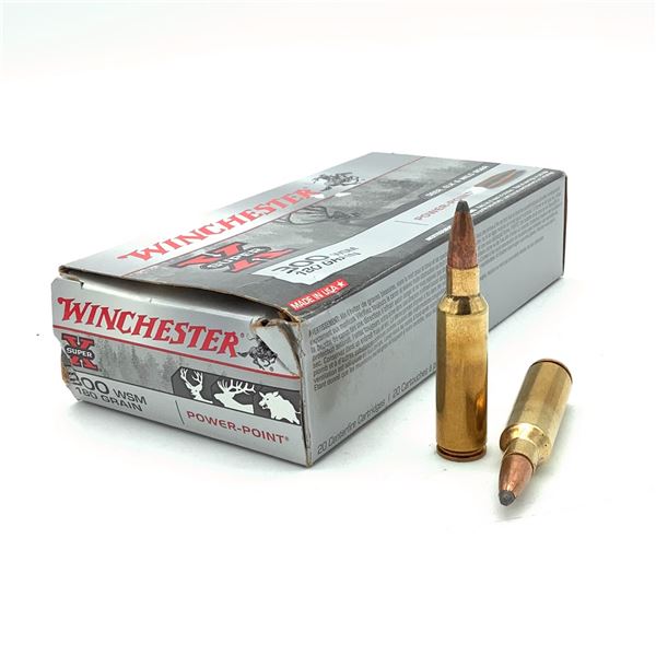 Winchester Power Point 300 WSM 180 Grain Ammunition, 20 Rounds