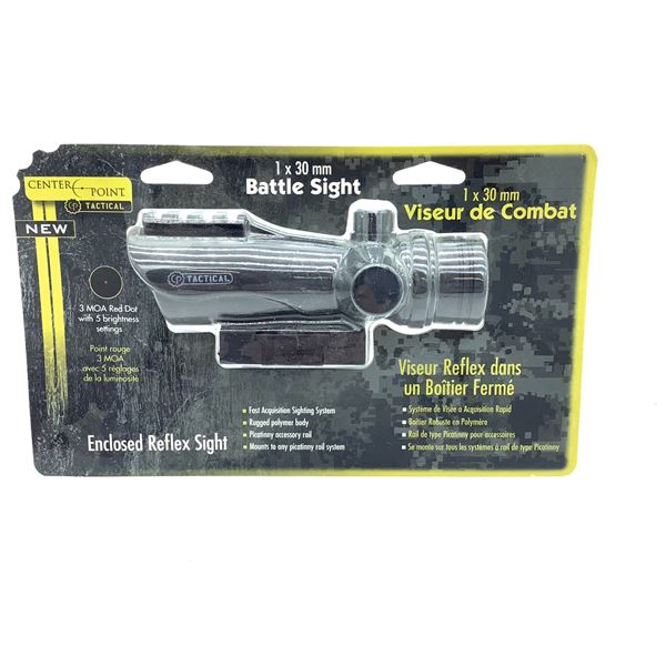 Center Point Battle Sight 1 x 30mm, New
