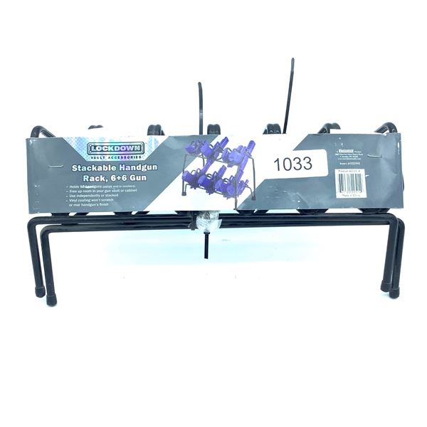Lockdown Stackable Handgun Rack, 6 + 6 Gun, New