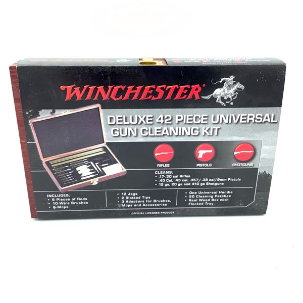 Winchester Deluxe 42 Piece Universal Gun Cleaning Kit, New