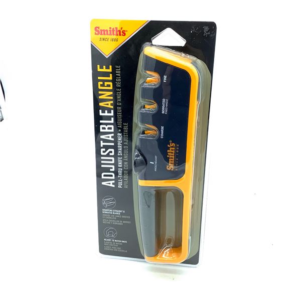 Smith's Adjustable Angle Pull-Thru Knife Sharpener, New