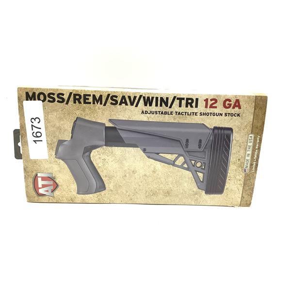 ATI 12Ga Adjustable Tactlite Shotgun Stock for Mossberg, Remington, Savage, Winchester, Tristar, New