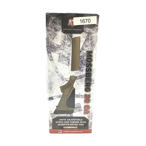 ATI Akita Adjustable Stock and Forend with Scorpion Recoil Pad for Mossberg 20 Ga, New