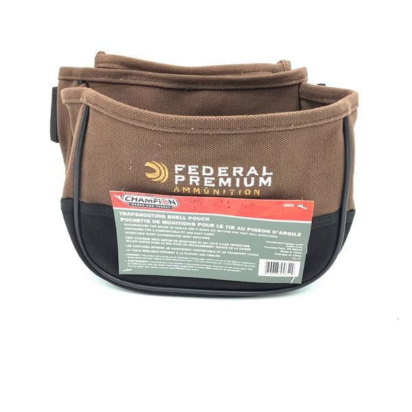 Champion Trapshooting Shell Pouch, Brown, New