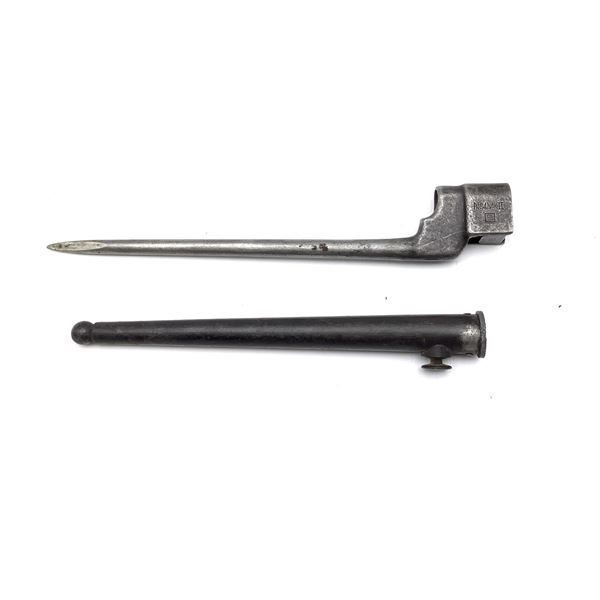 NO 4 Lee Enfield MKII Bayonet and Scabbard