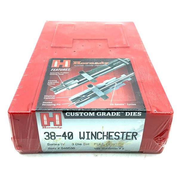 Hornady 38-40 Winchester 3 Die Set, Series IV, Full Length, New