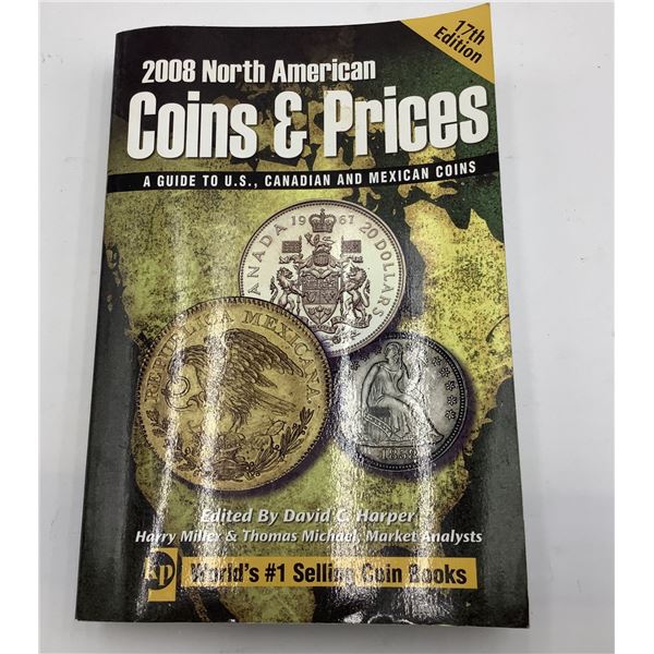 17th edition 2008 Coins and Prices 600 pages