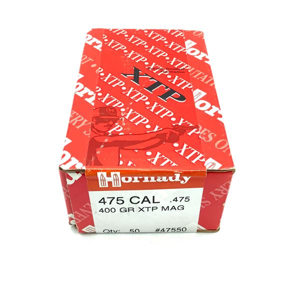 Hornady 475 Caliber Projectiles, 400 gr XTP Mag, 50 Count, New