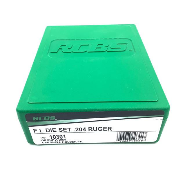 RCBS 204 Ruger Full Length 2 Die Set, New