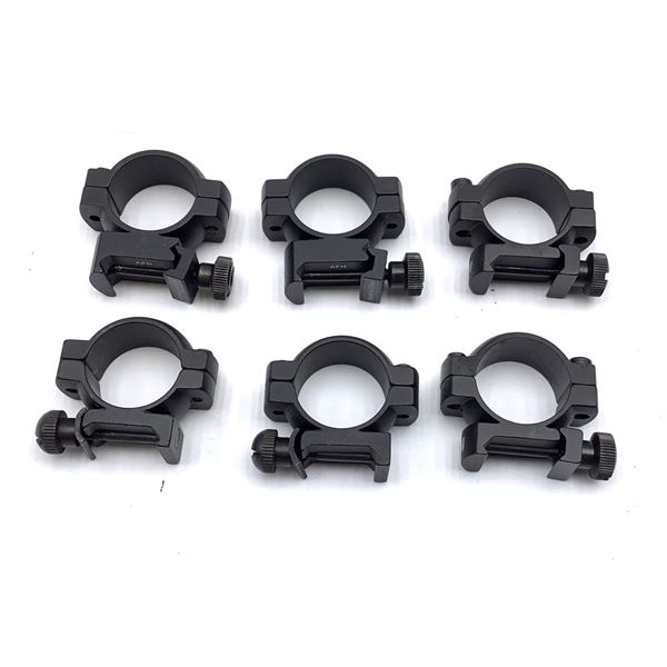 Scope Rings for 1" Tubes, Low and Medium X 3 Sets