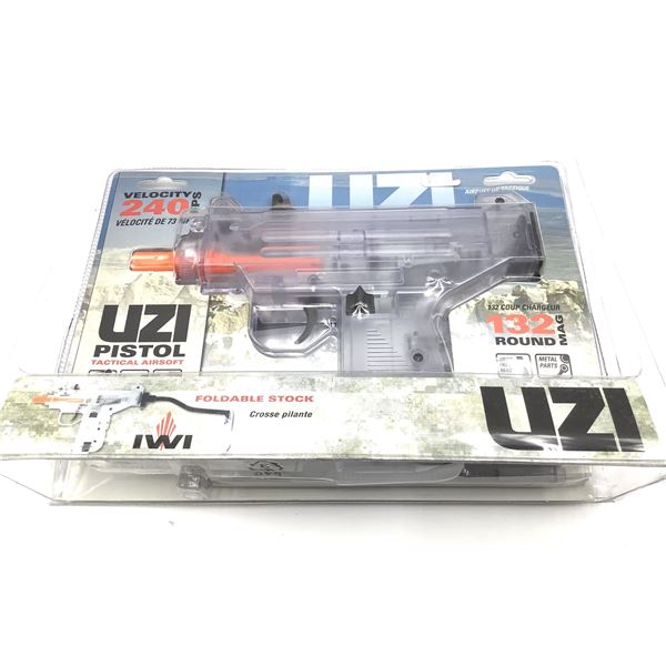 Umarex UZI Mini Clear 6mm Airsoft Pistol, 240 fps, New
