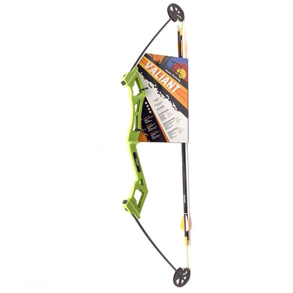 Bear Archery Valiant Youth Bow Set, Flow Green, New