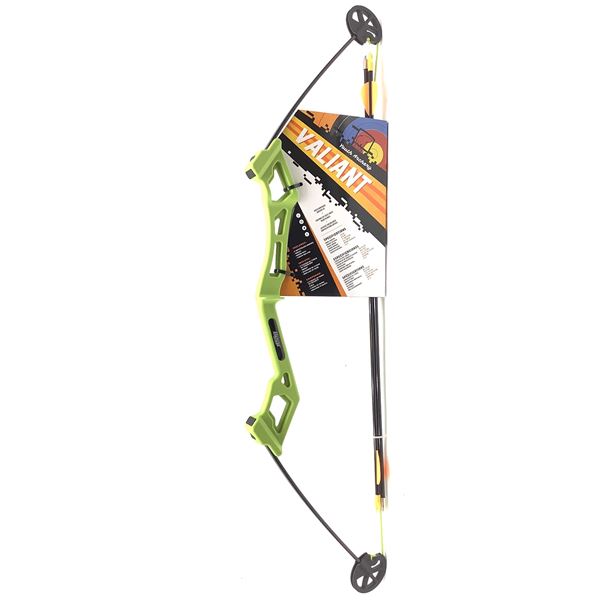 Bear Archery Valiant Youth Bow Set, Flow Green, New