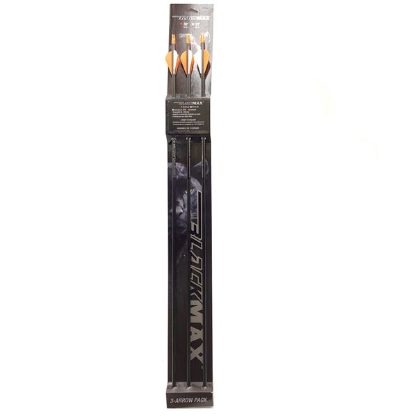 BlackMax 30" Crossbow Arrows, 45/60, Orange 3pk, New
