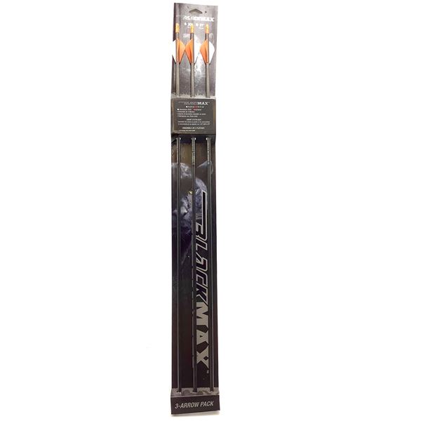 Black Max 31" Crossbow Arrows, 60/75, Orange 3pk, New
