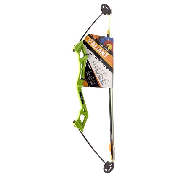 Bear Archery Valiant Youth Bow Set, Flow Green, New
