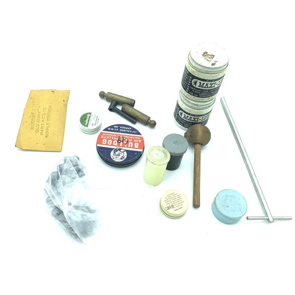Assorted Black Powder Pistol Reloading Equipment
