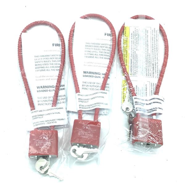 Cable Locks X 3, New