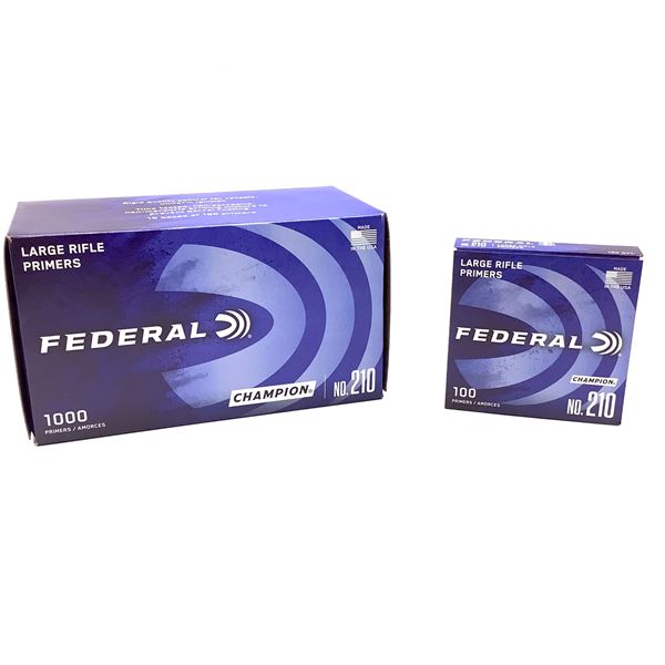 Federal Large Rifle Primers, 1000 Ct