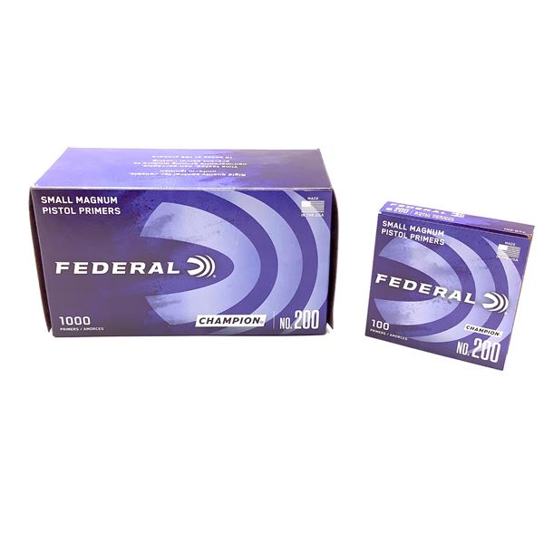 Federal Small Magnum Pistol Primers, 1000 Ct