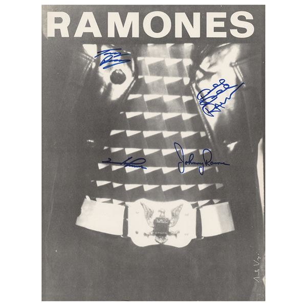 Ramones Signed Arturo Vega Poster