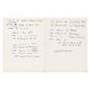 Image 1 : Joey Ramone Handwritten Lyrics for 'She Talks to Rainbows'