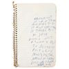 Image 1 : Arturo Vega's 1978-1980 Loft Notebook with Handwritten Lyrics by Joey Ramone
