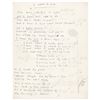 Image 1 : Daniel Rey Handwritten Lyrics for 'I Wanna Live,' with Pencil Notations by Joey Ramone