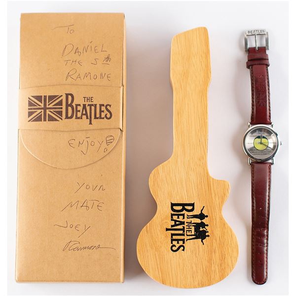 Joey Ramone Signed Beatles Watch
