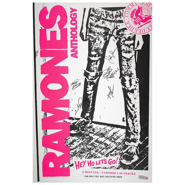 Ramones Signed 'Anthology' Poster