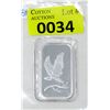 Image 1 : .999 Fine Silver 1 Oz.  Silver Towne Eagle Bar