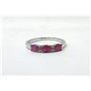 Image 1 : Sterling Silver Ruby & Diamond Ring