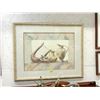 Image 1 : Large Framed Still Life Print of Lyre & Vases