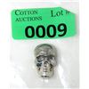 Image 1 : 1 Oz .9999 Fine Bismuth Skull Bar