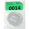 Image 1 : 1 Oz .9999 Fine Silver 2009 Canada Maple Leaf Coin