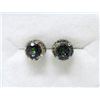 Image 1 : Sterling Silver Mystic Topaz & Diamond Earrings