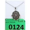 Image 1 : Black Diamond Oval Locket Necklace